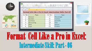 Format Cells Like a Pro in Excel Intermediate Skills Part 06 #excelintermediate #cellformat