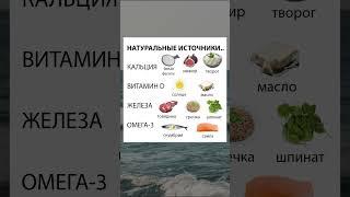 Натуральные источники витамина #витамины #здоровье