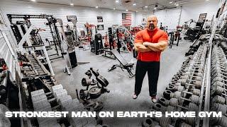 BRIAN SHAW'S INSANE HOME GYM | NEW ARMWRESTLING EQUIPMENT