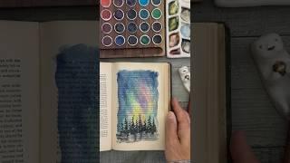 Alternate Sketchbook for CHEAP ️ #watercolorpainting #watercolor #oldbooks #bookart #vintagebooks