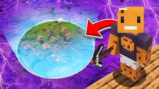 I Survived 100 Days in a FORTNITE STORM in Minecraft Hardcore