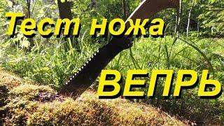 Нож экспедиционный Вепрь. Тест