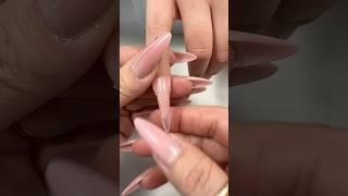 Almond dual form nail extension snaps #ASMR ￼