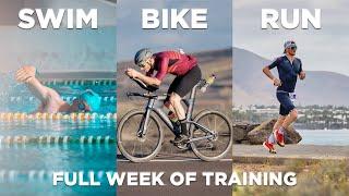 HOW MUCH I TRAIN AS A PROFESSIONAL TRIATHLETE - Full Week Of Training Data