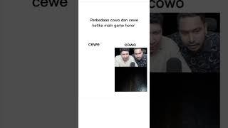 Ketika cewe dan cowo main game horor #windahbasudara #memewindahbasudara