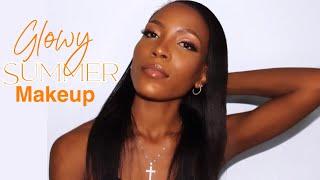 GRWM | My Go-To Glowy + Bronze Summer Makeup | Sweat Proof | For Oily Skin | Jade Shonette