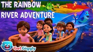 The Rainbow River Adventure| Colors Song for Kids| GetGiggly Nursery Rhymes and Kids Songs