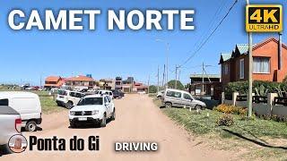 CAMET NORTE en 4k desde la RUTA 11 sin cortes #driving COSTA ATLÁNTICA de la ARGENTINA