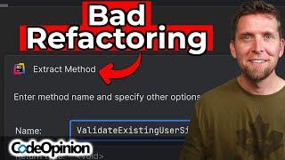 I'd rather read 50 lines than "Extract Method" Refactoring