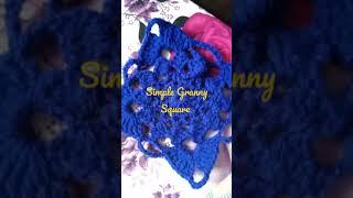 Simple easy Granny square pattern #grannysquare #crochet #tığ işi #Вязание #häkeln #钩针编织  #yarn