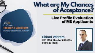 Live Masters Profile Evaluation by ARINGO | Masters Spotlight Fair 2021