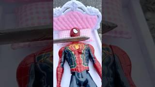 Wonder Woman help Spiderman  Choose Head  Marvel Toys #spiderman #upinipinselamanya #marvel