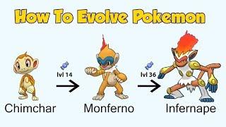 How To Evolve Pokémon - Generation 4 Sinnoh (Animated Sprites)