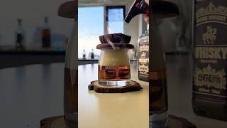 Burning. neat Whisky  Smoked Neat Whisky at Home  | Ultimate Bar Ritual #whisky #bar #neat