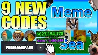 *NEW CODES* ALL WORKING CODES IN MEME SEA 2024 AUGUST! ROBLOX MEME SEA CODES