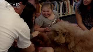 Dogs help ESE students learn at Leila Davis Elementary School