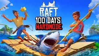 I Spent 100 Days in Raft Hardmode and Here's What happened