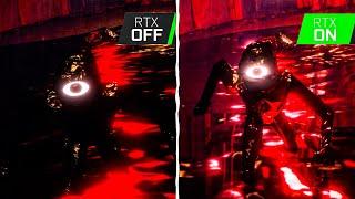 DOORS FLOOR THE MINES ETITIES RTX ON VS RTX OFF! Roblox Dors 2