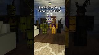 WHAT IS SPRINGTRAP DOING TO BALLORA#roblox #memes #fnaf #fivenightsatfreddys #coems #funny #viral