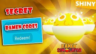 All SECRET CODES Still Working + Shiny Pets in RAMEN SIMULATOR! Roblox