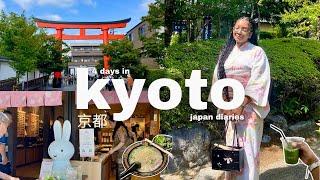 KYOTO VLOG : wearing a kimono, bamboo forest, miffy bakery, temples, what i eat, exploring