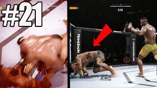 INSANE KNOCKDOWN! 1ST LOSS?! EA SPORTS UFC 4 PS5 CAREER Gameplay #21