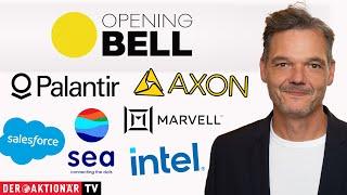 Opening Bell: Intel, Marvell, Salesforce, Sea Limited, Palantir, Axon Enterprise, General Motors