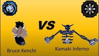 Bruce Kenchi VS Kamaki Inferno 1v1, Shindo Life, Roblox, Voicemod, Voice Changer