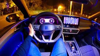 New Seat Leon 2021 - NIGHT POV Test drive & FULL REVIEW (FR 1.5 eTSI DSG)