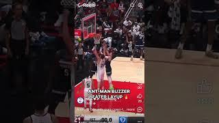 Anthony Edward’s coast to coast buzzer beater lay up.#nba #anthonyedwards