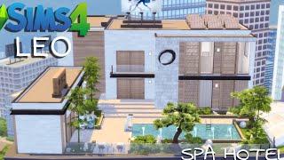 Modern Rooftop SPA HOTEL - Sims 4 Speed Build (NO CC)