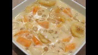 Ginataang Bilo Bilo with Sago (Glutinous Rice Balls with Tapioca Pearls)