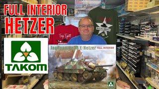 Takom 1/35 Hetzer with full interior plastic model kit