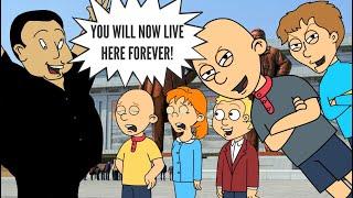 Classic Caillou Sends Caillou, Rosie, and Perfect Peter to North Korea and Gets Grounded!
