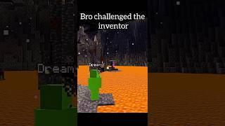 Bro challenged the inventor!  #daquavismc #dream #minecraft #duel