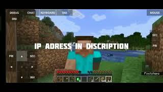 new server started/Steve smp/ip on discription/all are welcome