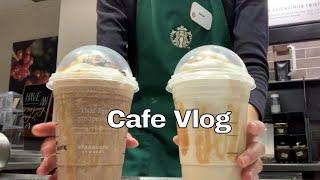 Day in the life of a Starbucks barista | Cafe Vlog *asmr*