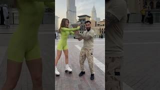 She give me darbuka and dance with me #alrafaelo #darbuka #roller