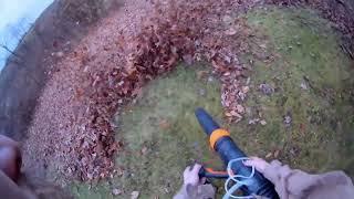 wet leaf blowing POV Stihl BR800C