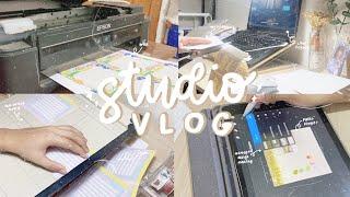 [studio vlog 03] preparing for my shop's new seventeen inspired handmade memopads design!