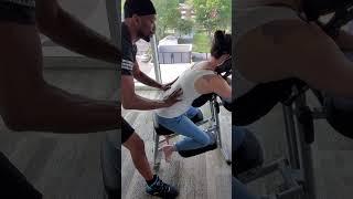  3 Time World Champion Massage Ninja Chaz Armstrong Library Chair massage Part 3 ASMR