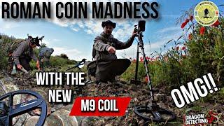 Roman Coin Madness | New M9 Coil Test and Review | Minelab Manticore | #minelab #amazing #roman