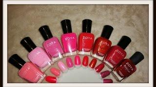 Zoya Nail Polish Collection: Pinks and Reds *Swatches*