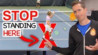 Stop Standing HERE in tennis! (Why you get Passed)