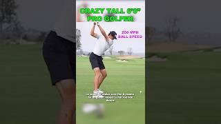 The TALLEST Pro Golfer Christo Lamprecht Slow Motion Driver Swing Analysis #golf # golfswing