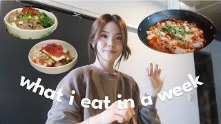 what i eat in a week | easy, simple asian meals