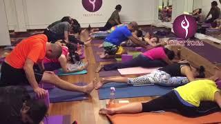 Yoga Stretch Class conducted by Master Manoj Deshwal at Trust Yoga Centre