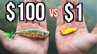 CHEAP vs EXPENSIVE Topwater Popper Fishing CHALLENGE!!!