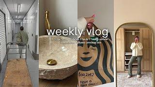 WEEKLY VLOG: huge house updates + pilates + health update + hauls + more