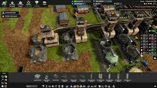 Captain of Industry - Group your mining towers. They don't need to be close to the mining area.